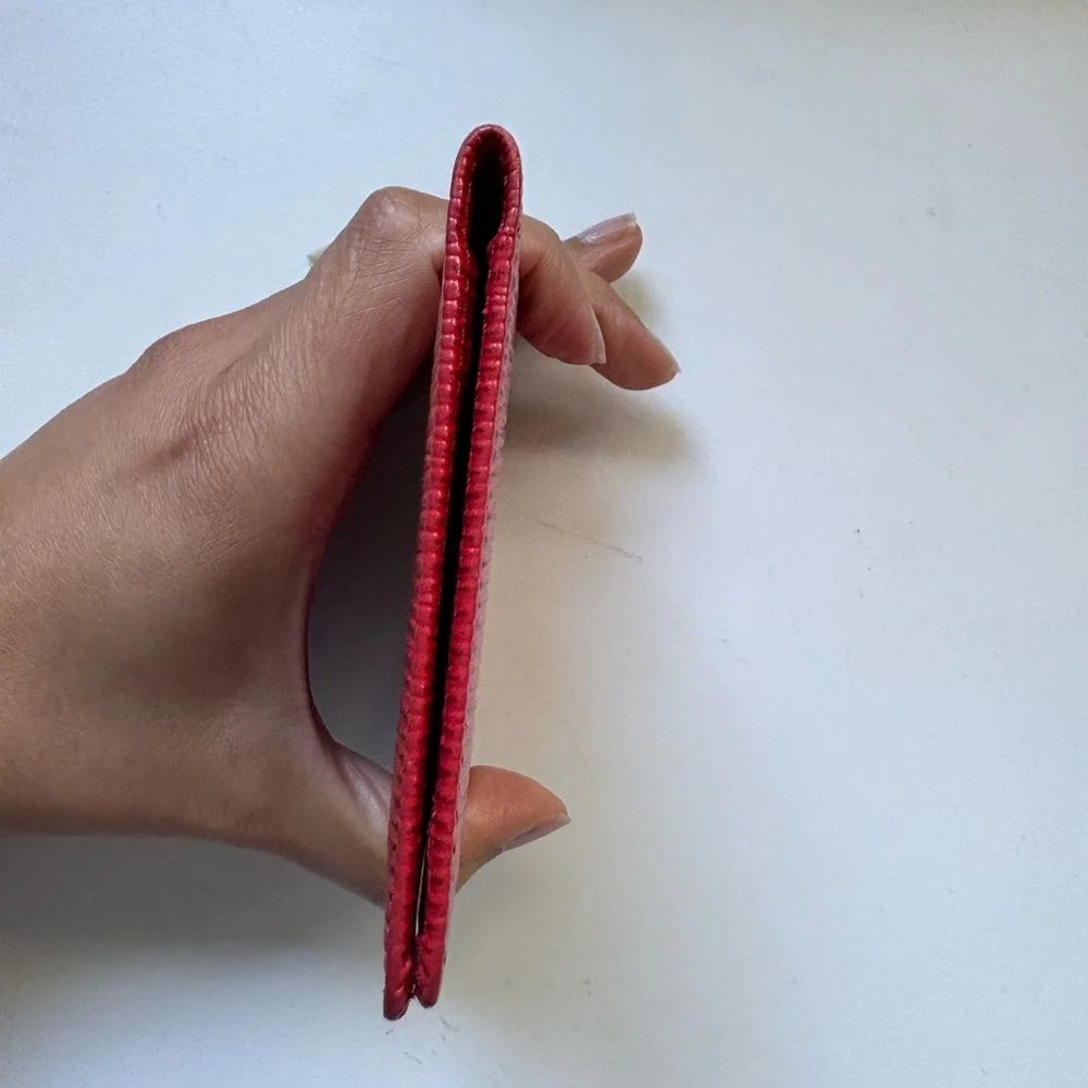 Louis Vuitton Red Epi Leather Card Holder / Bifold ID Wallet - Picture 6 of 6